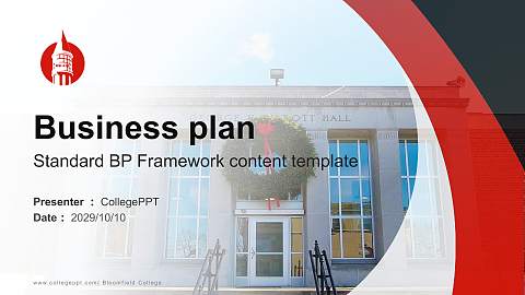 Bloomfield College Competition/Entrepreneurship Contest PPT Template
