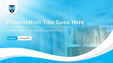 Bob Jones University Lecture Sharing and Networking Event PPT Template