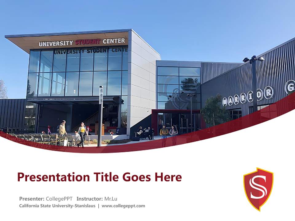 California State University-Stanislaus Course/Courseware Creation PPT Template4:3 ratio PPT effect preview image5