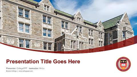 Boston College Course/Courseware Creation PPT Template