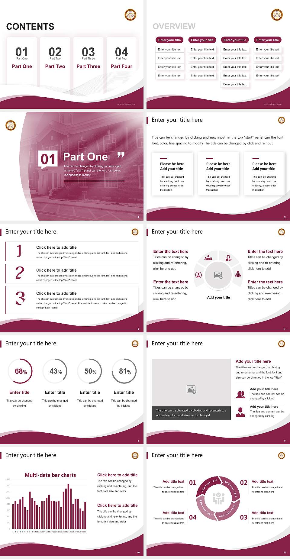Bethune-Cookman University Lecture Sharing and Networking Event PPT Template4:3 ratio PPT effect preview image2