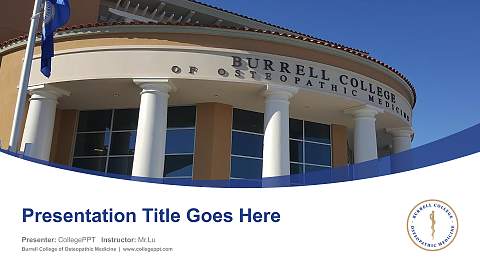 Burrell College of Osteopathic Medicine Course/Courseware Creation PPT Template