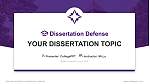Bluffton University Graduation Thesis Defense PPT Template