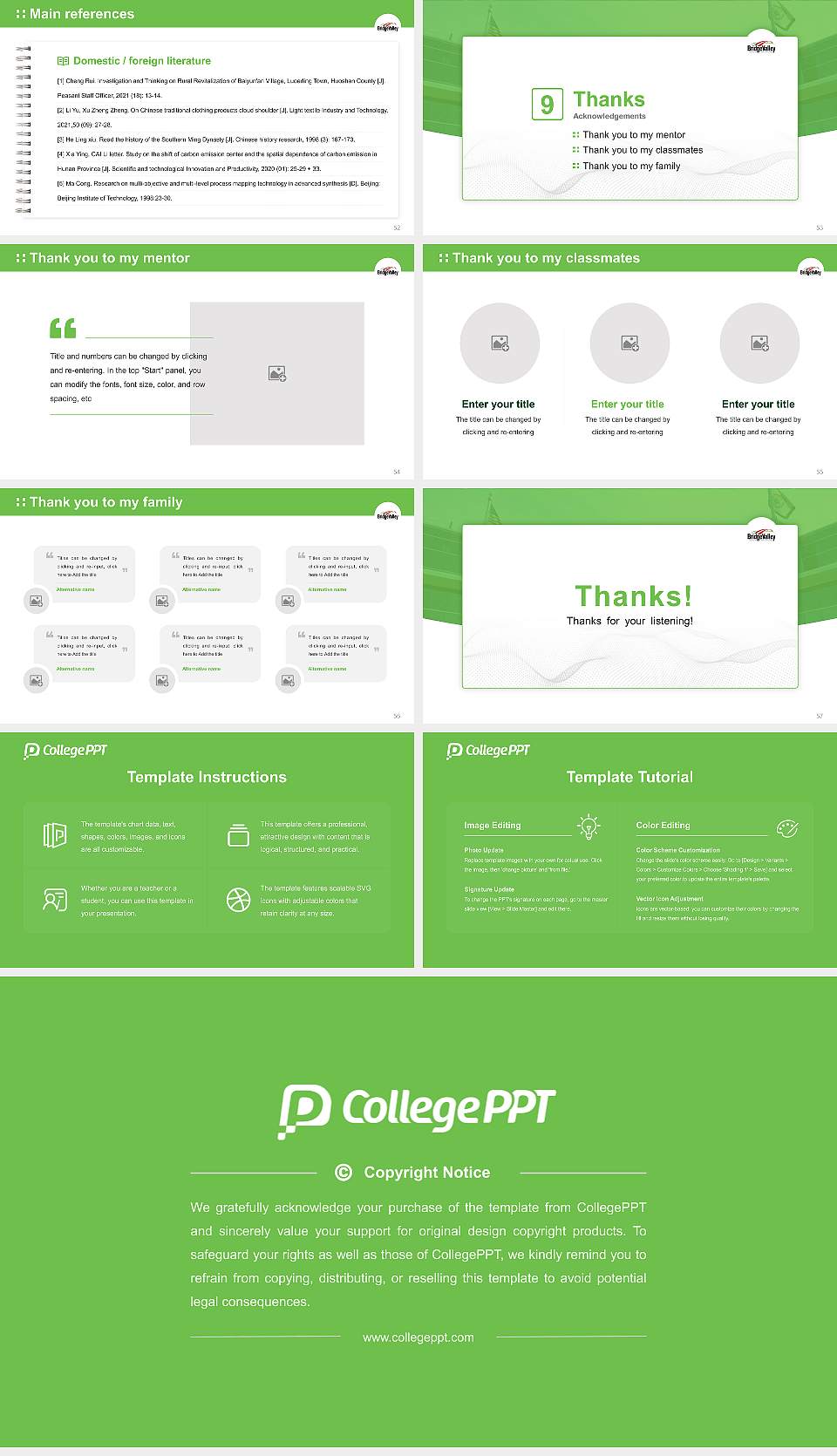 Bridgevalley Community & Technical College Graduation Thesis Defense PPT Template16:9 ratio PPT effect preview image7
