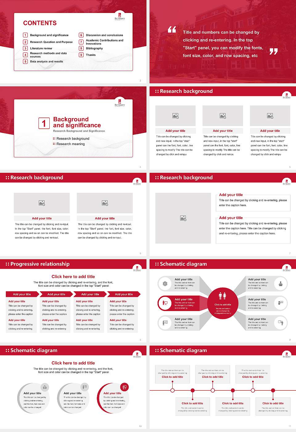 Bethany Lutheran College Graduation Thesis Defense PPT Template16:9 ratio PPT effect preview image2