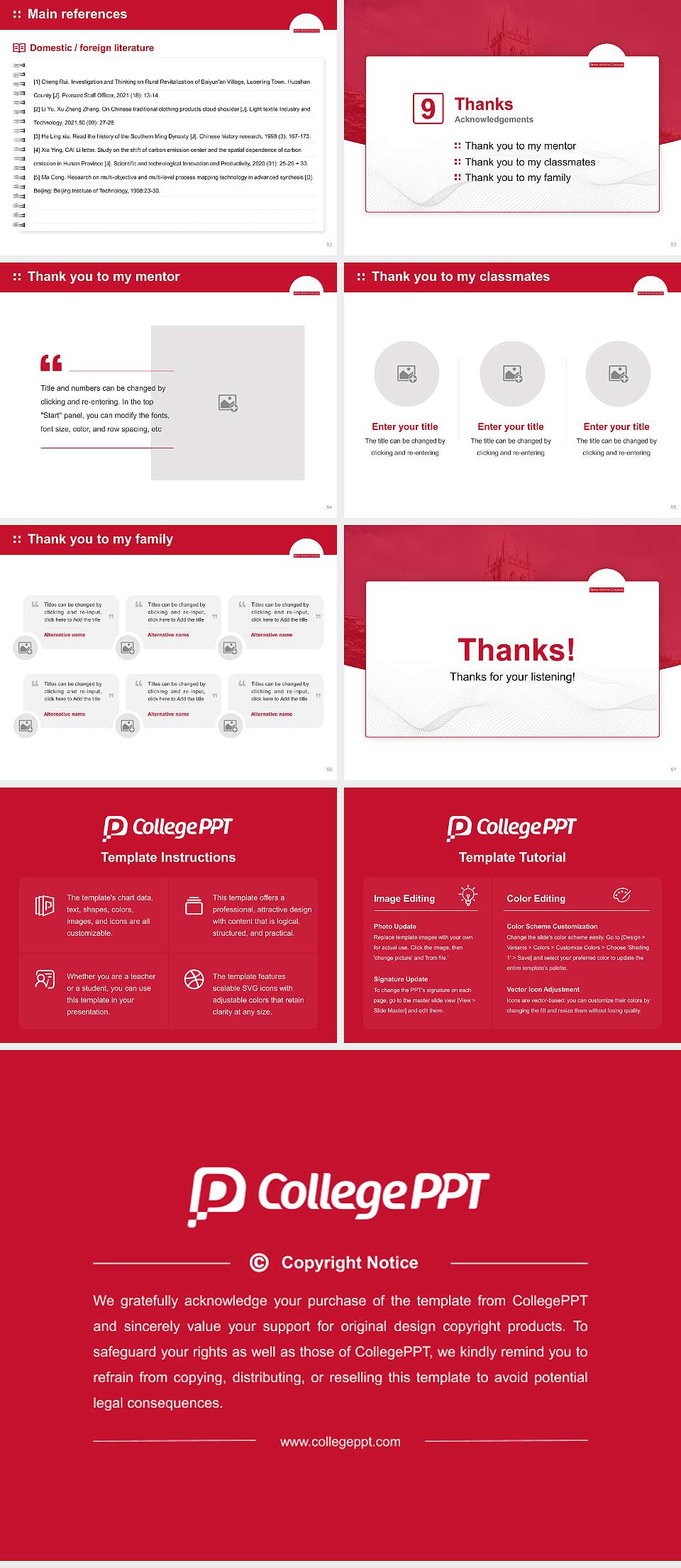 Bryn Athyn College Graduation Thesis Defense PPT Template4:3 ratio PPT effect preview image7
