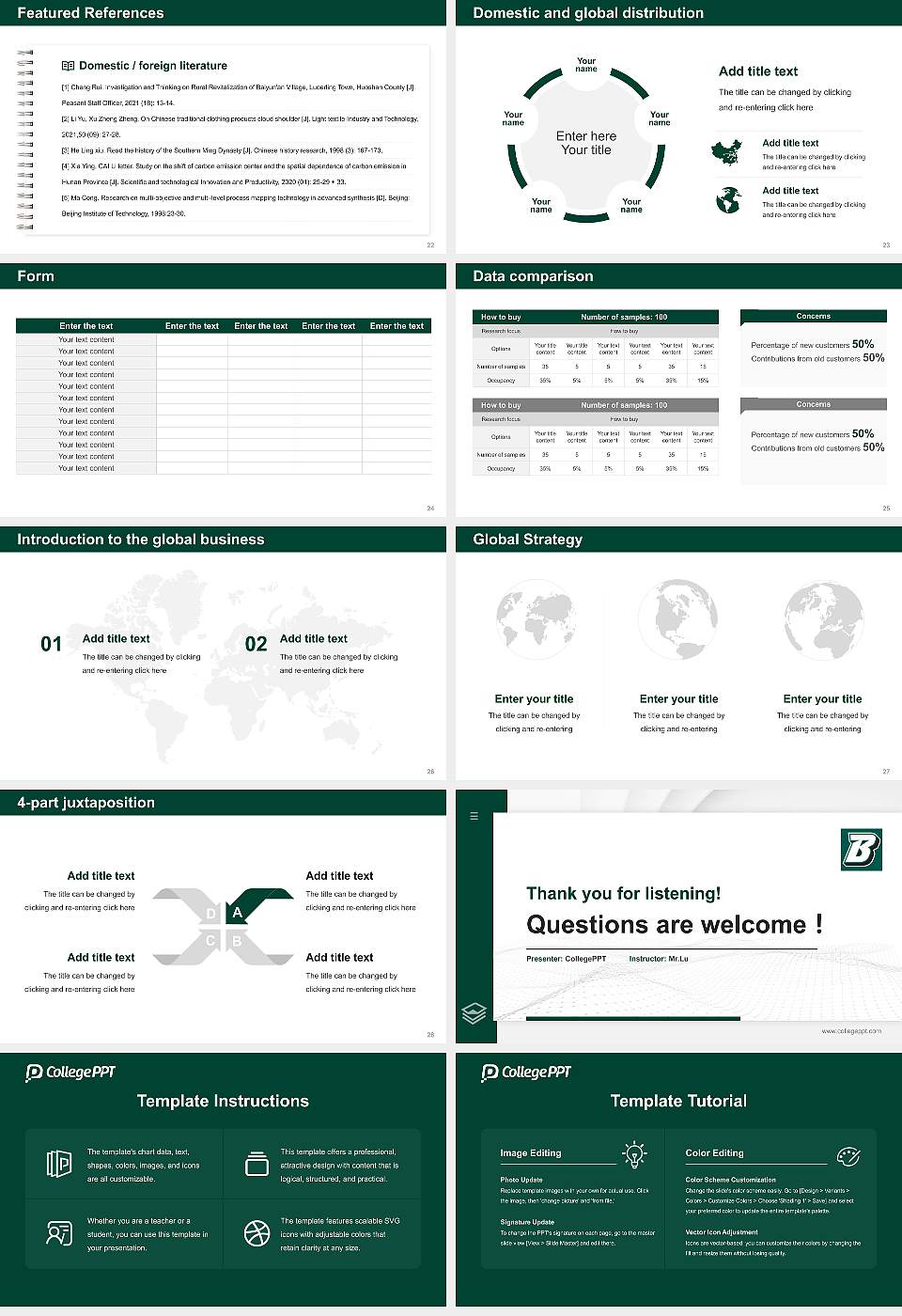 Binghamton University Thesis Proposal/Graduation Defense PPT Template16:9 ratio PPT effect preview image4