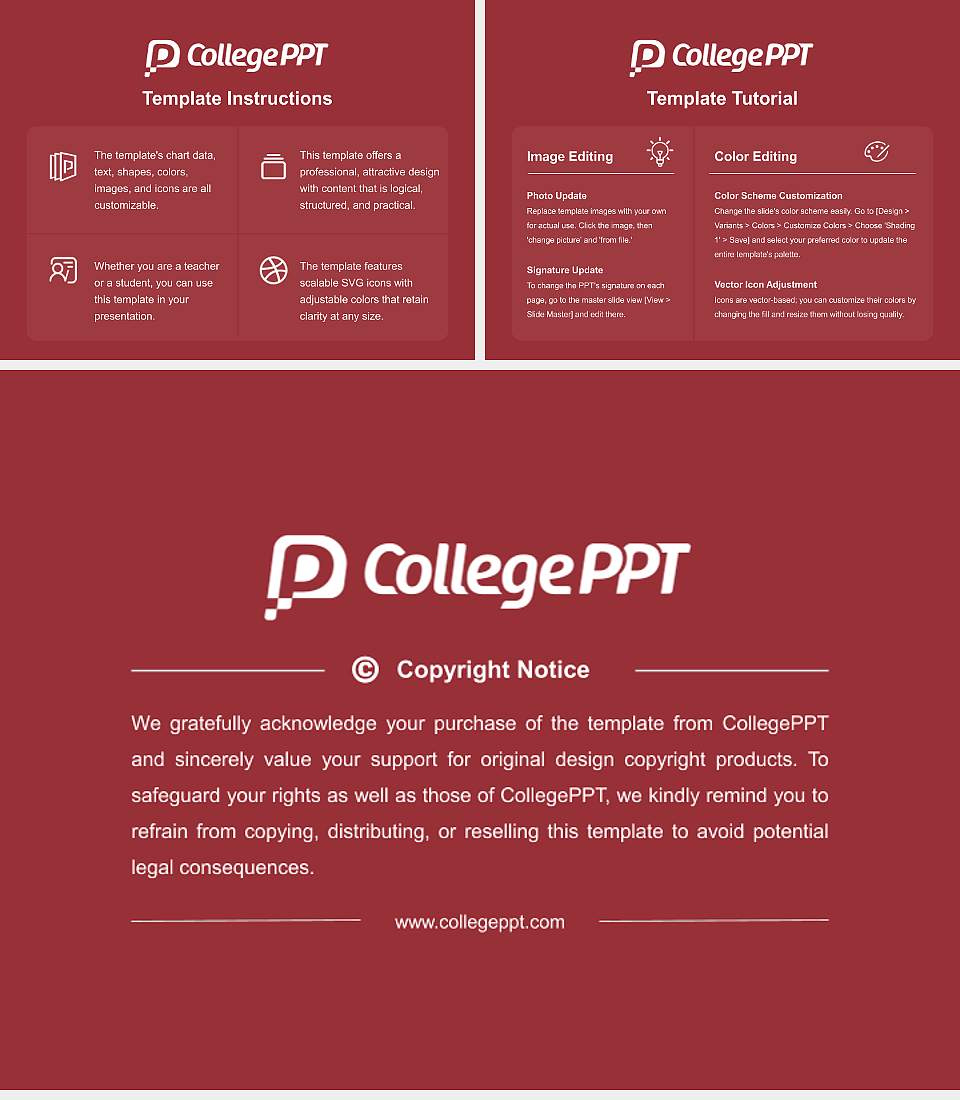 Bridgewater College Course/Courseware Creation PPT Template4:3 ratio PPT effect preview image5