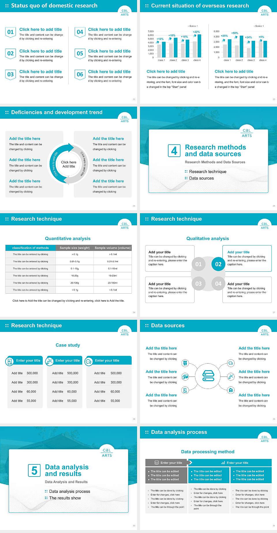 California Institute of the Arts Graduation Thesis Defense PPT Template4:3 ratio PPT effect preview image4
