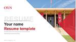 California State University-Northridge Resume PPT Template