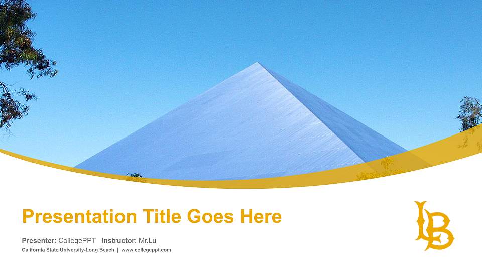 California State University-Long Beach Course/Courseware Creation PPT Template16:9 ratio PPT effect preview image