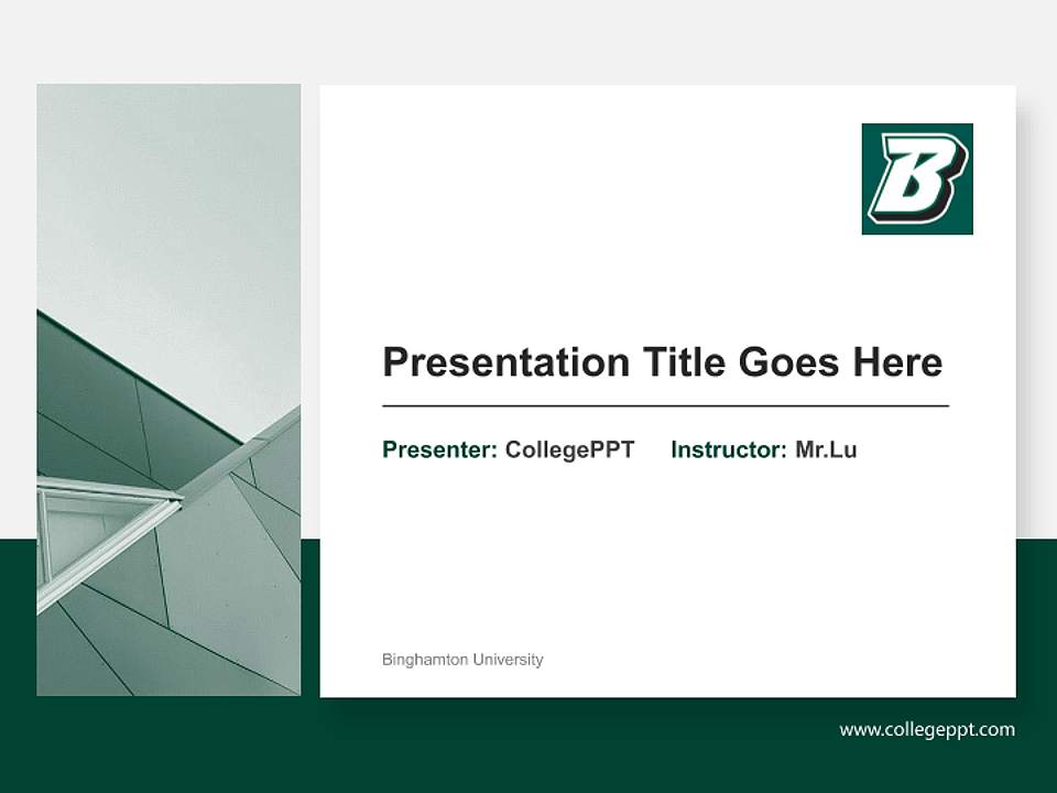 Binghamton University General Purpose PPT Template4:3 ratio PPT effect preview image6