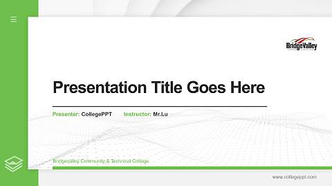 Bridgevalley Community & Technical College Thesis Proposal/Graduation Defense PPT Template