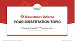 California University of Pennsylvania Disputation Powerpoint Vorlage