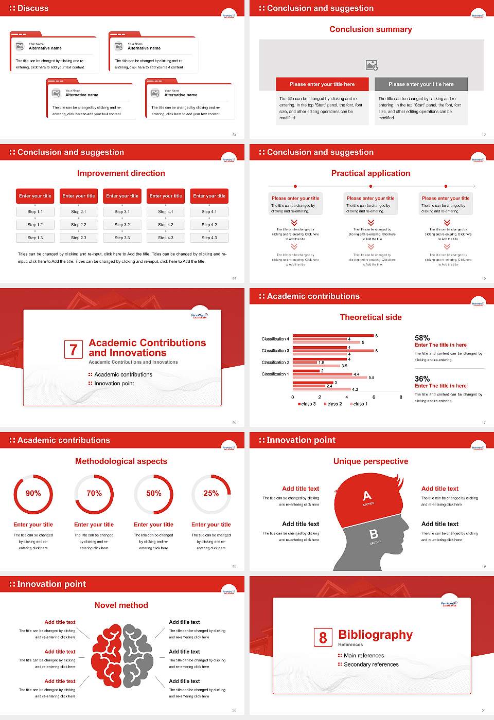California University of Pennsylvania Graduation Thesis Defense PPT Template16:9 ratio PPT effect preview image6