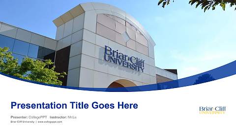 Briar Cliff University Course/Courseware Creation PPT Template