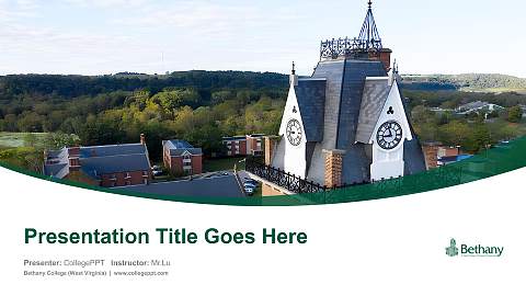 Bethany College (West Virginia) Course/Courseware Creation PPT Template