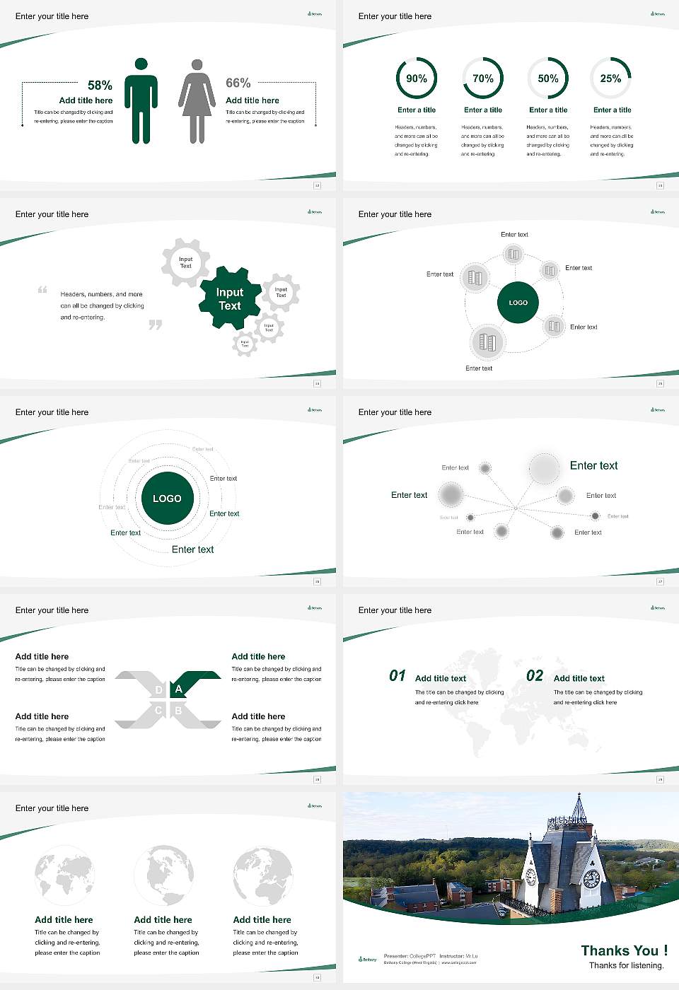 Bethany College (West Virginia) Course/Courseware Creation PPT Template16:9 ratio PPT effect preview image4