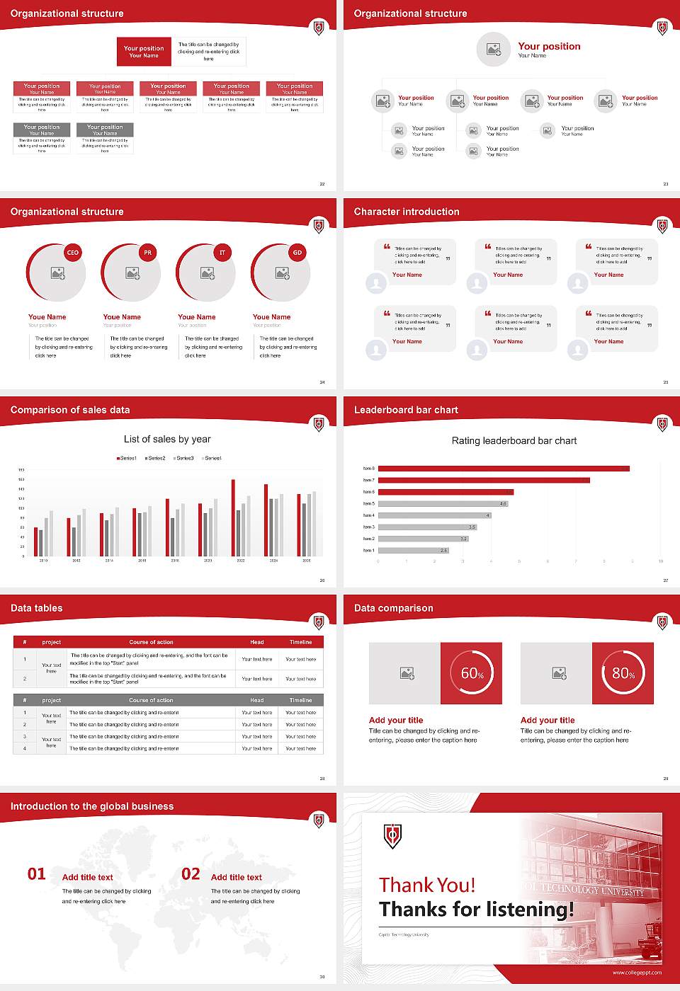 Capitol Technology University Academic Presentation/Research Findings Report PPT Template16:9 ratio PPT effect preview image4