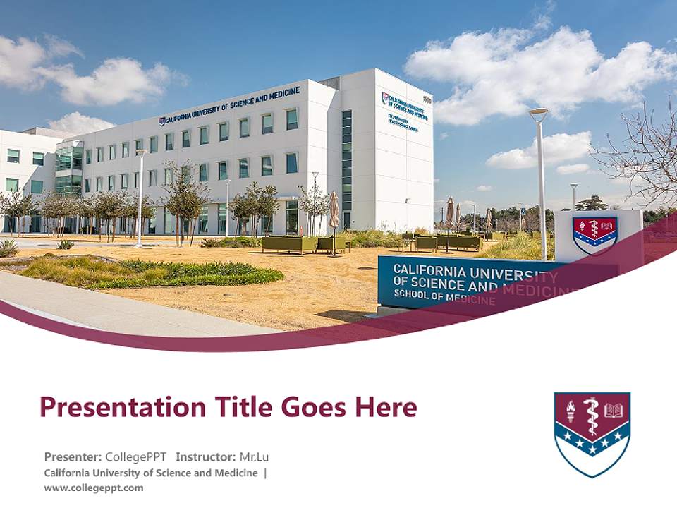 California University of Science and Medicine Course/Courseware Creation PPT Template4:3 ratio PPT effect preview image5