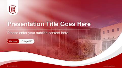 Bradley University Lecture Sharing and Networking Event PPT Template