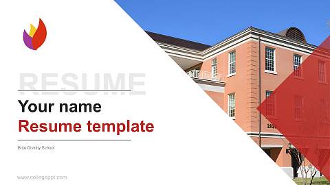 Brite Divinity School Resume PPT Template
