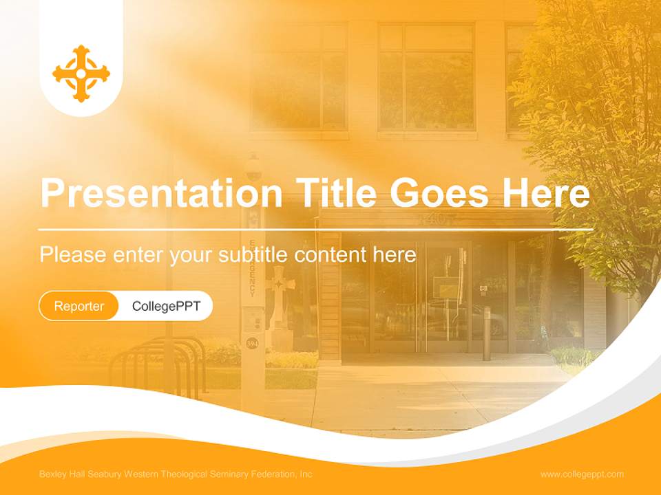 Bexley Hall Seabury Western Theological Seminary Federation, Inc Lecture Sharing and Networking Event PPT Template4:3 ratio PPT effect preview image4