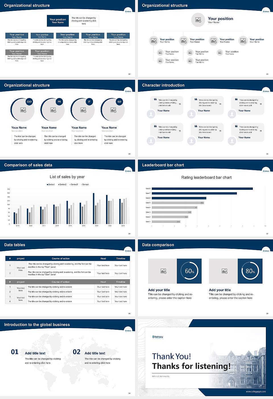 Bethany Global University Academic Presentation/Research Findings Report PPT Template16:9 ratio PPT effect preview image4