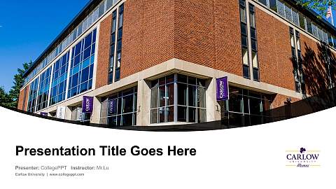 Carlow University Course/Courseware Creation PPT Template