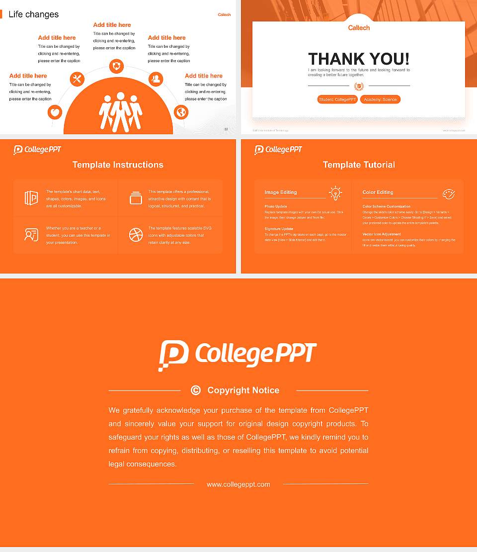 California Institute of Technology National Scholarship Defense PPT Template16:9 ratio PPT effect preview image4