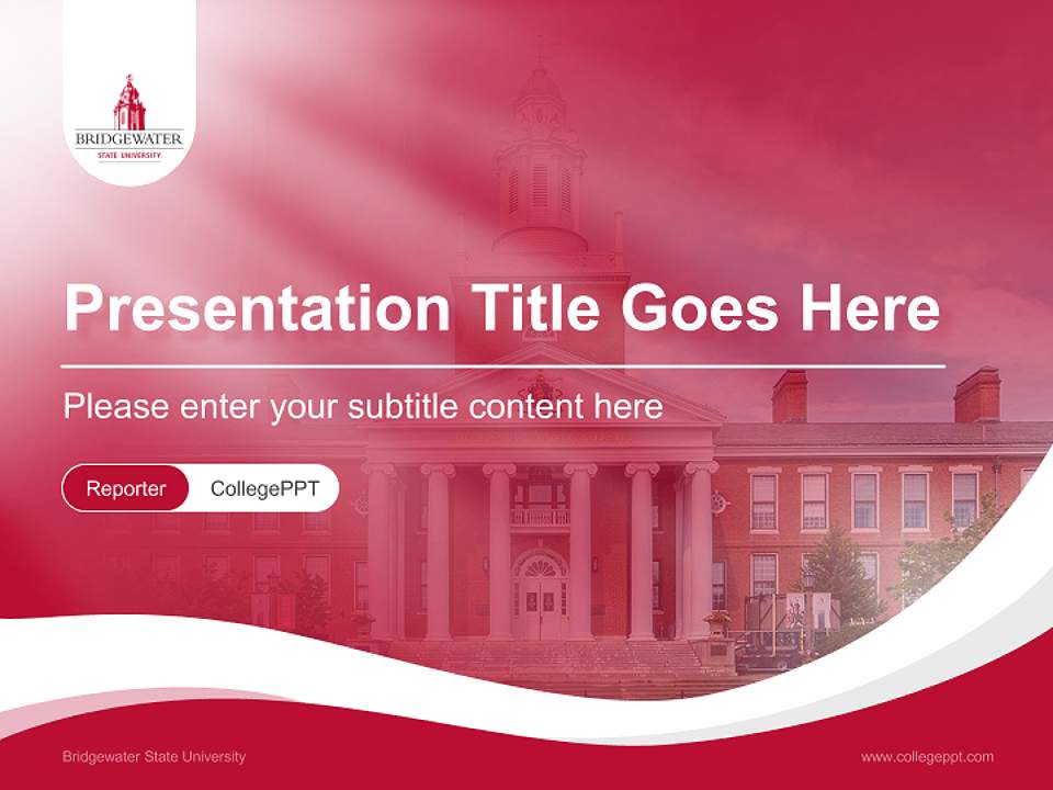 Bridgewater State University Lecture Sharing and Networking Event PPT Template4:3 ratio PPT effect preview image4