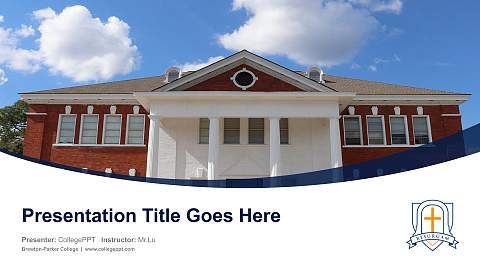 Brewton-Parker College Course/Courseware Creation PPT Template
