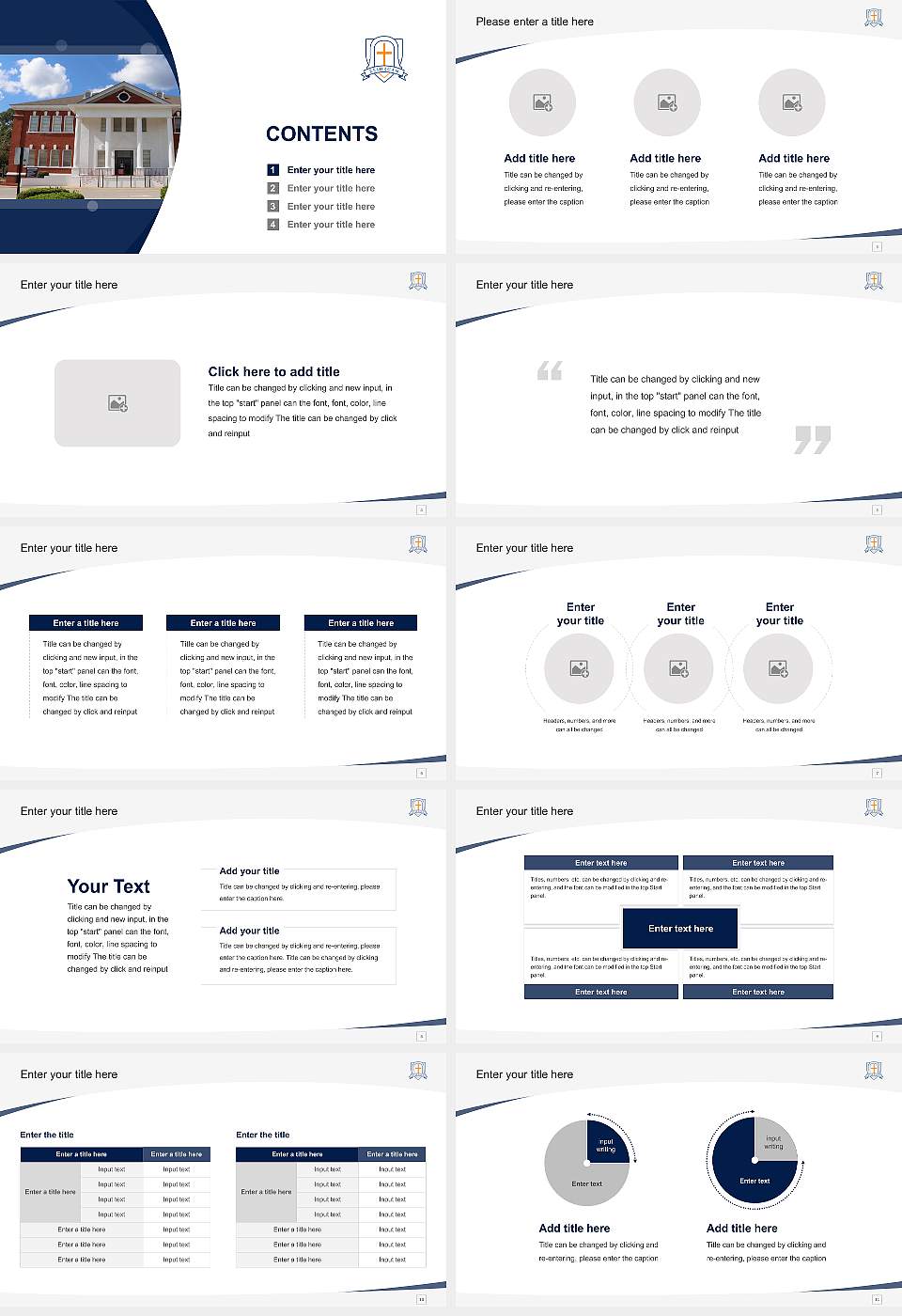 Brewton-Parker College Course/Courseware Creation PPT Template16:9 ratio PPT effect preview image2