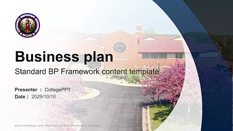 Bethany Lutheran Theological Seminary Competition/Entrepreneurship Contest PPT Template