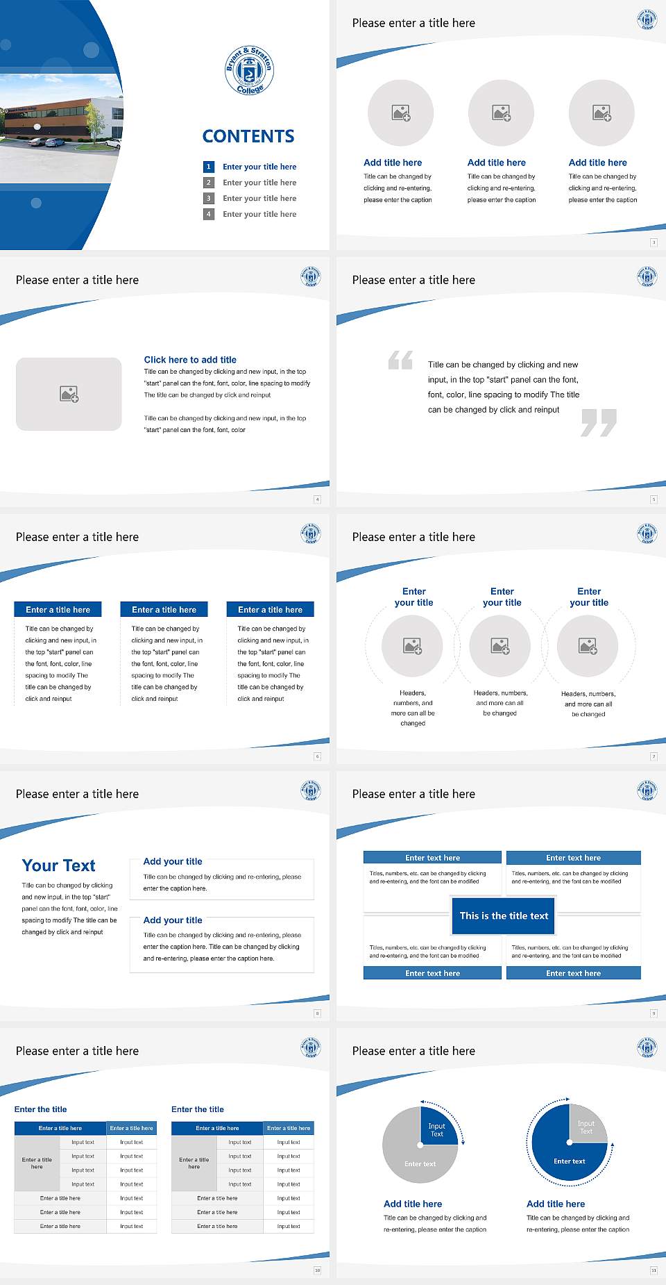 Bryant & Stratton College-Virginia Beach Course/Courseware Creation PPT Template4:3 ratio PPT effect preview image2
