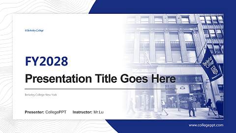 Berkeley College-New York Academic Presentation/Research Findings Report PPT Template