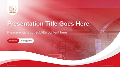 Careers Unlimited Lecture Sharing and Networking Event PPT Template