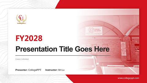 Careers Unlimited Academic Presentation/Research Findings Report PPT Template