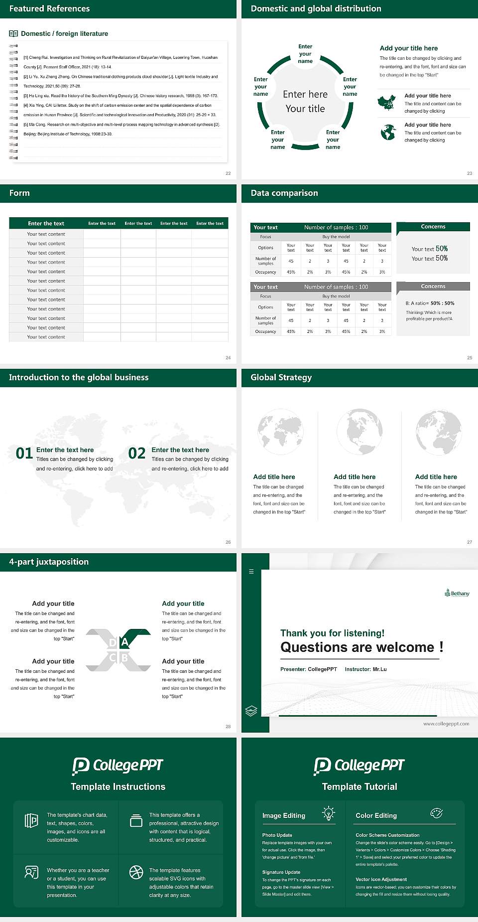 Bethany College (West Virginia) Thesis Proposal/Graduation Defense PPT Template4:3 ratio PPT effect preview image4