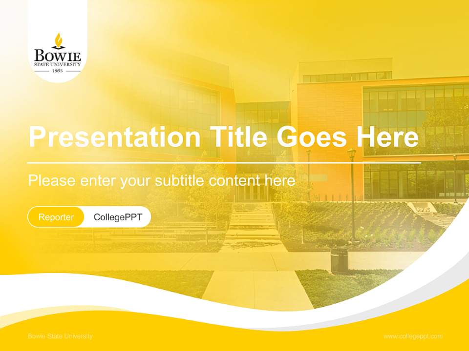 Bowie State University Lecture Sharing and Networking Event PPT Template4:3 ratio PPT effect preview image4