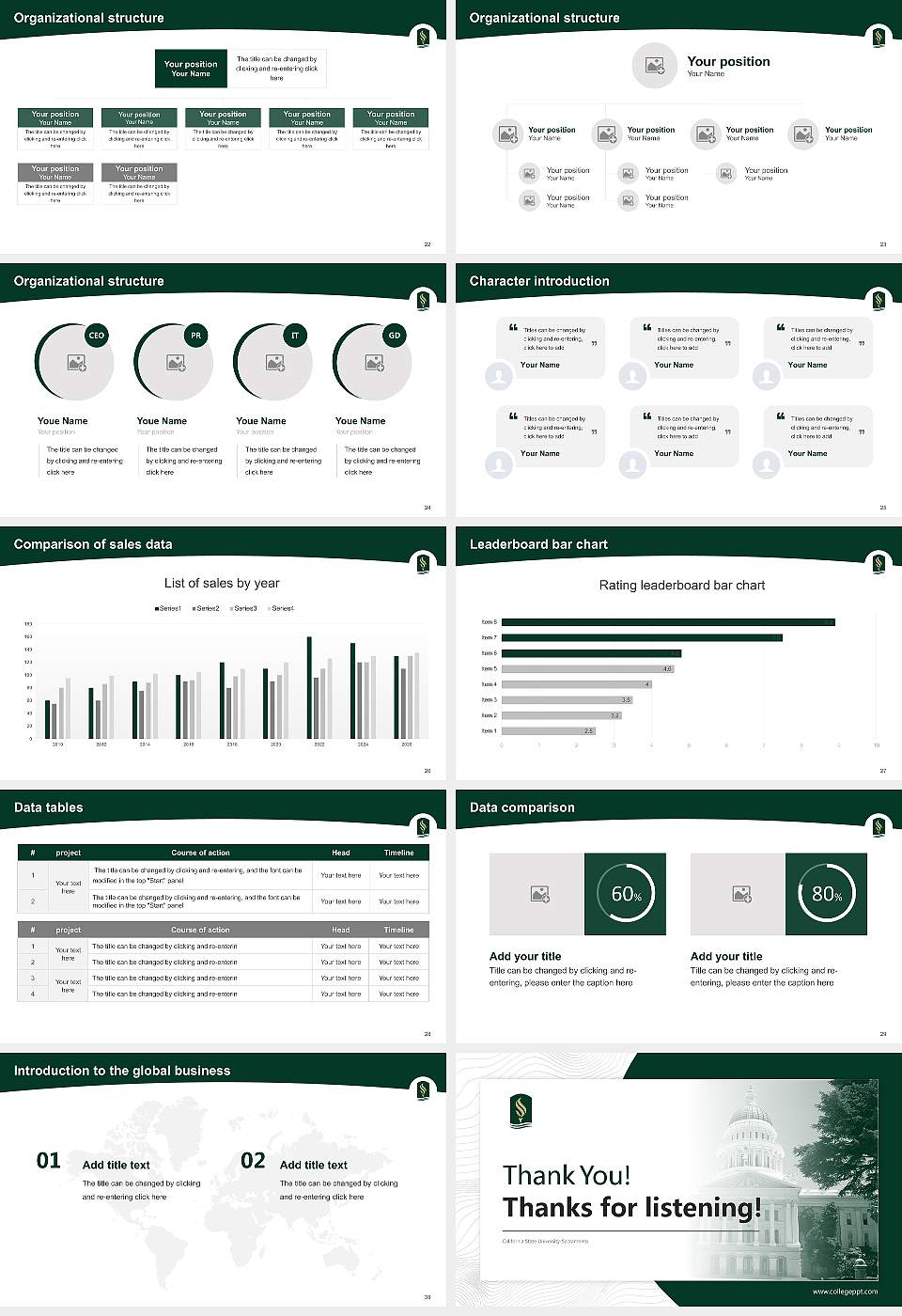 California State University-Sacramento Academic Presentation/Research Findings Report PPT Template16:9 ratio PPT effect preview image4