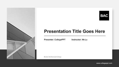 Boston Architectural College General Purpose PPT Template