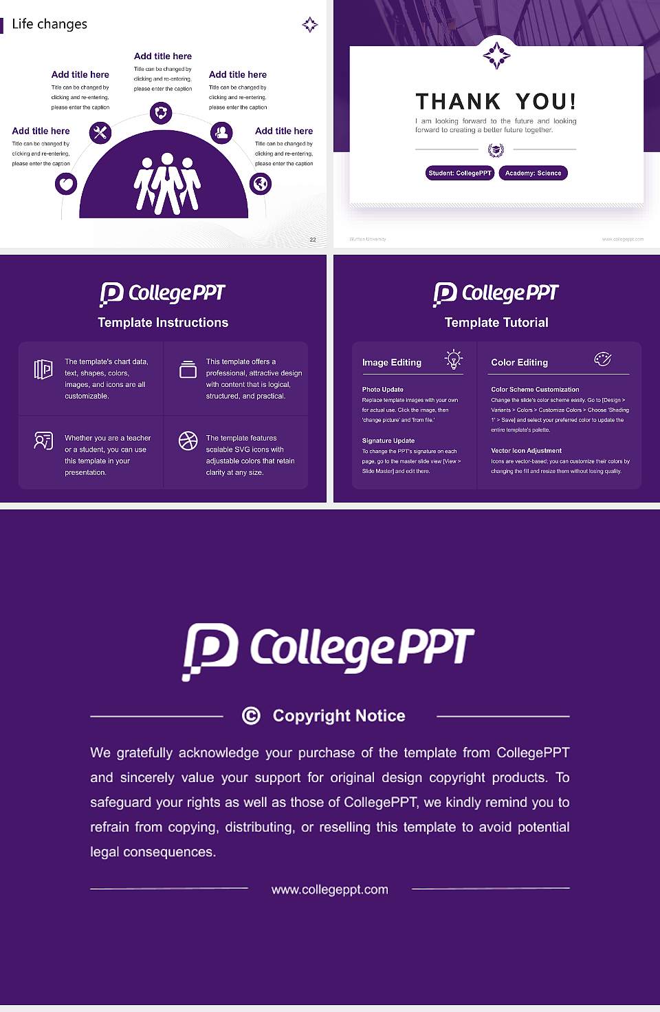 Bluffton University National Scholarship Defense PPT Template4:3 ratio PPT effect preview image4