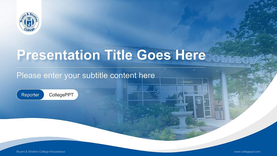 Bryant & Stratton College-Wauwatosa Lecture Sharing and Networking Event PPT Template16:9 ratio PPT effect preview image