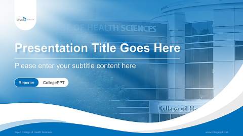 Bryan College of Health Sciences Lecture Sharing and Networking Event PPT Template