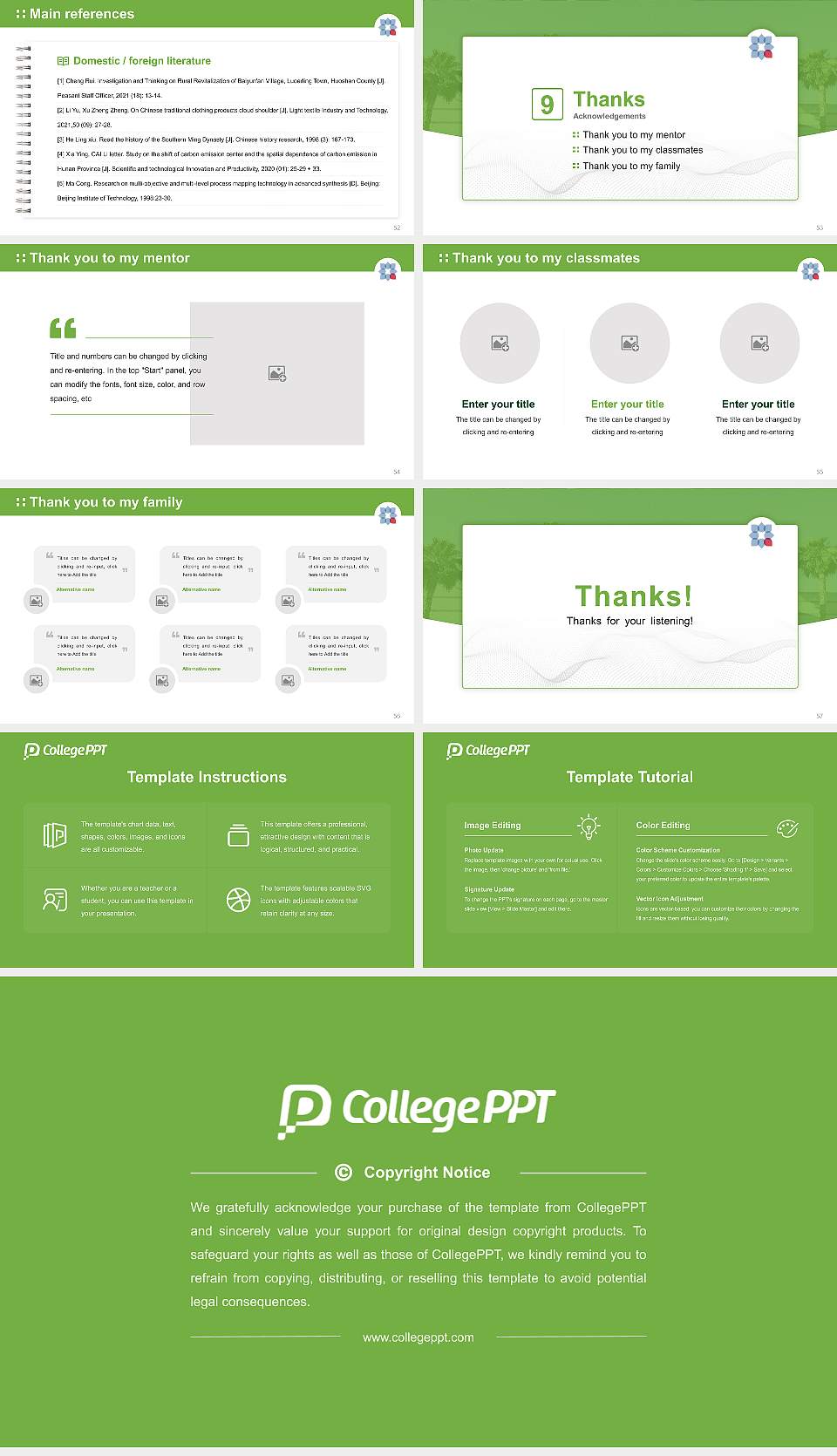 Brookline College-Phoenix Graduation Thesis Defense PPT Template16:9 ratio PPT effect preview image7