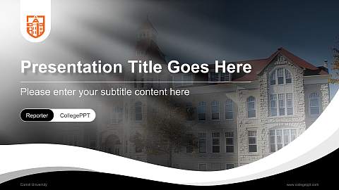 Carroll University Lecture Sharing and Networking Event PPT Template