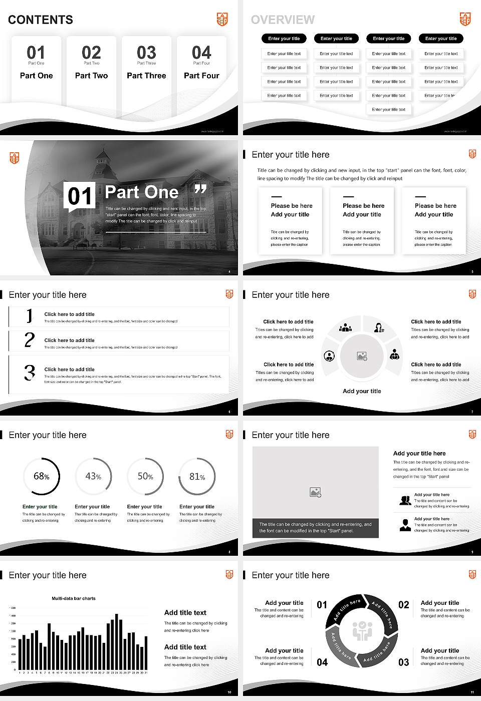 Carroll University Lecture Sharing and Networking Event PPT Template16:9 ratio PPT effect preview image2