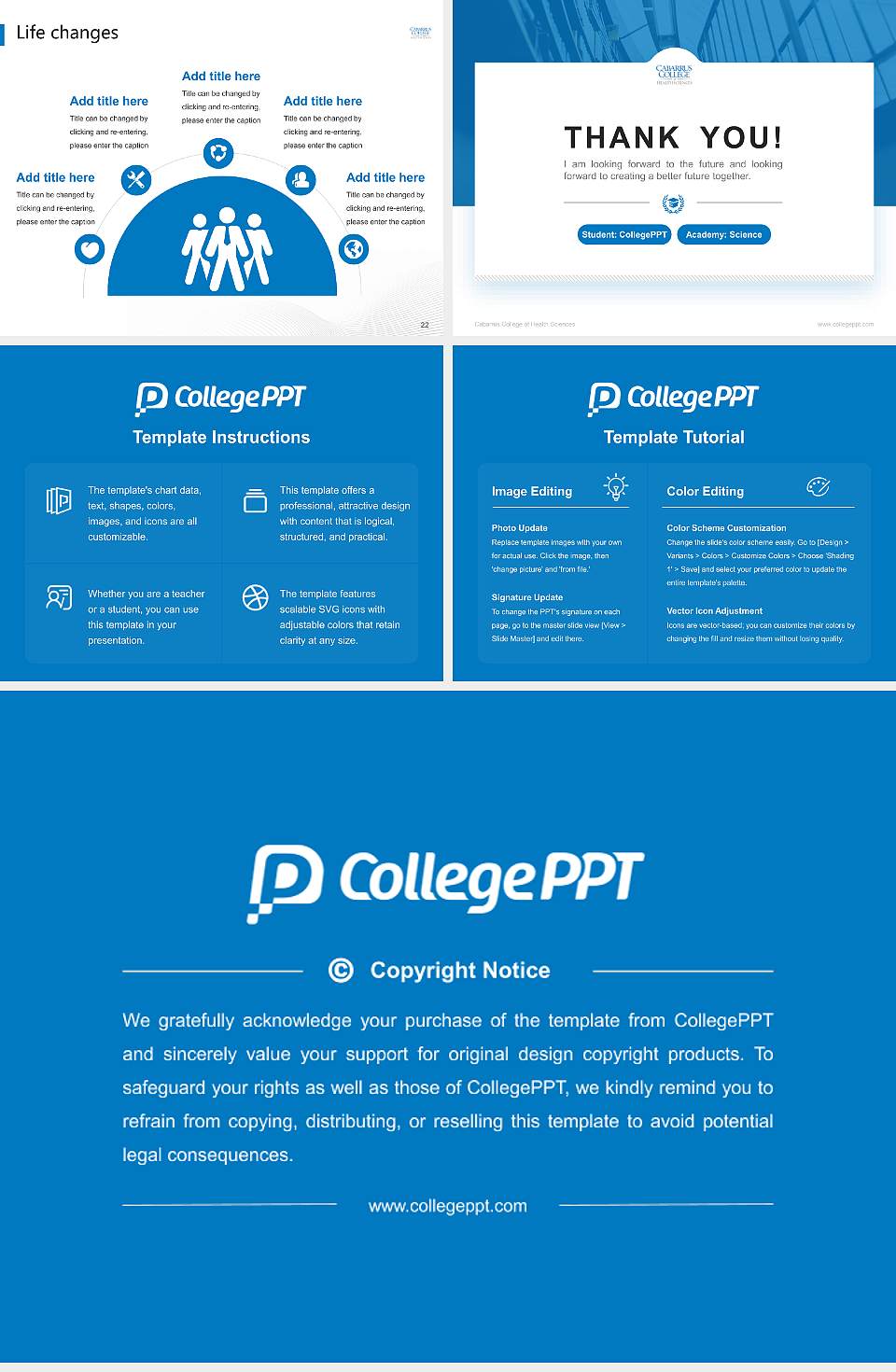 Cabarrus College of Health Sciences National Scholarship Defense PPT Template4:3 ratio PPT effect preview image4