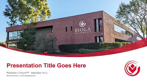 Biola University Course/Courseware Creation PPT Template